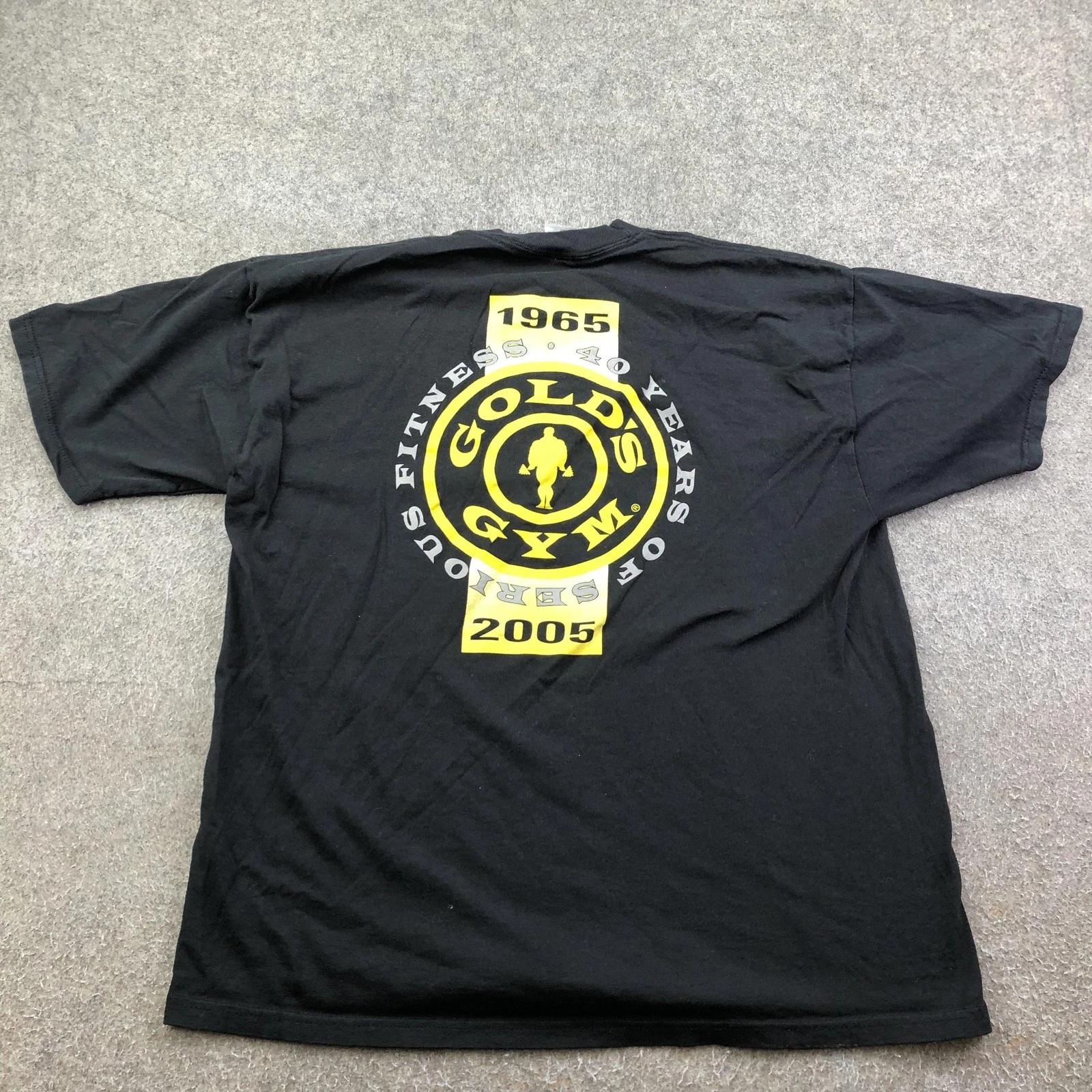 Винтажная футболка Diamond Jaxx Мужская XL Black Gold s Gym 40 Years Графическая футболка 2005 2XL