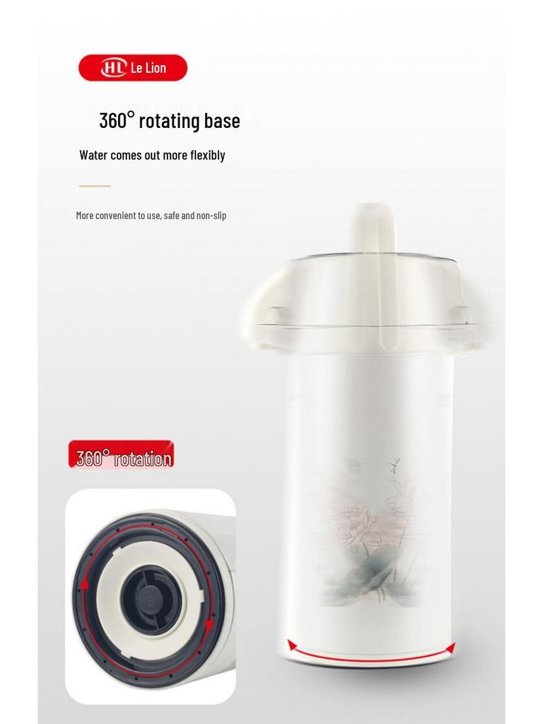 Le Lion Large Capacity Press-Type Vacuum Insulated Thermos Flask Kettle