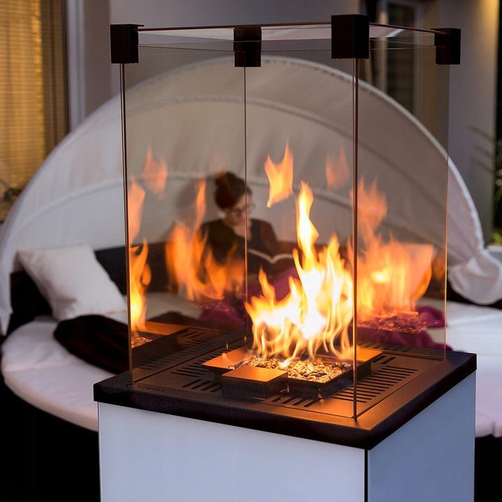 Patio Gas Heater Patio Slim Steel White Manual 8,2 kW