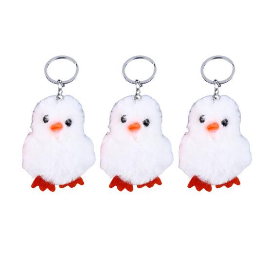 Chick Keychain Compact Size Plush Animal Keychain Bag Chain Charm Key Chain Backpack Keys Pendant Accessories