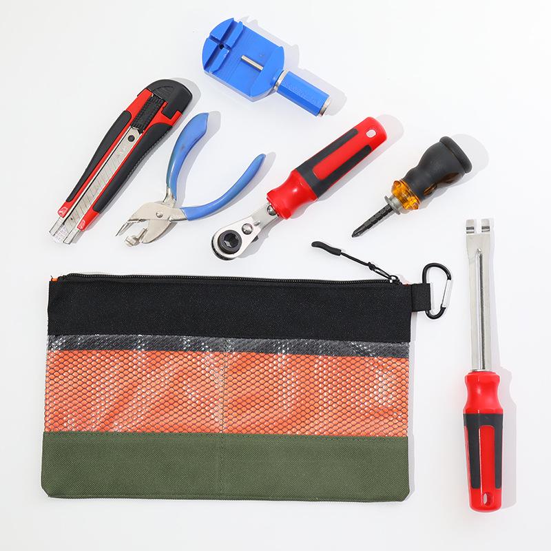 Large Transparent Waterproof Oxford Tool Bag with Hook