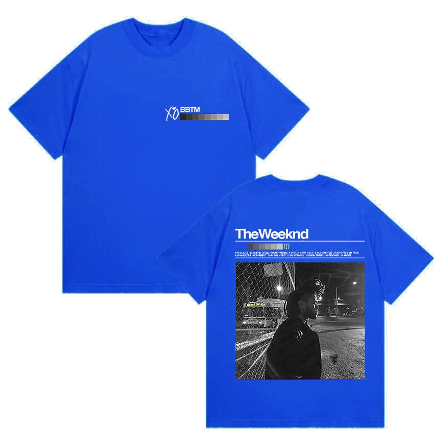 2026 Limited The Weeknd XO Album Merch Übergroße T-Shirts Unisex Retro-Stil Gothic Kleidung T-Shirt Street Hip Hop Baumwoll-T-Shirt