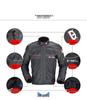 Men's Summer Mesh Motorcycle Racing Suit: Jacket & Fall-Proof Riding Pants Set