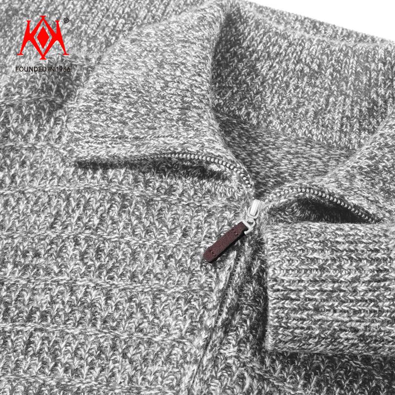 Kai Kai Men's 100% Pure Wool Half-Zip Pullover Sweater