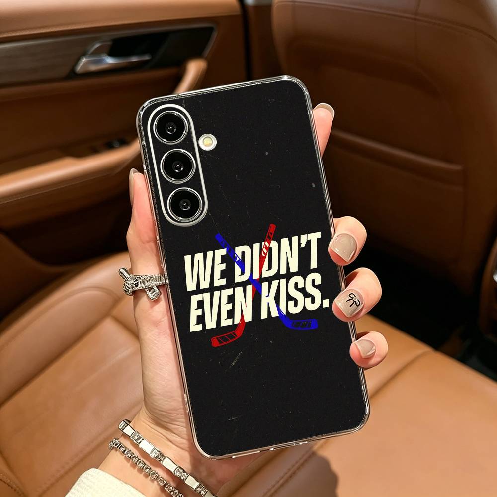 Hockey Romance- Heated Rivalry Clear Phone Case for Samsung Galaxy A71, A70, A52, A51, A40, A30 Samsung a40