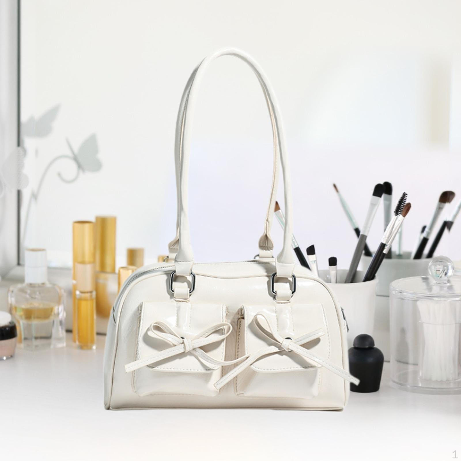 Женская сумка через плечо из искусственной кожи повседневные женские кошельки для поездок на работу и обратно Beige White 2359₽