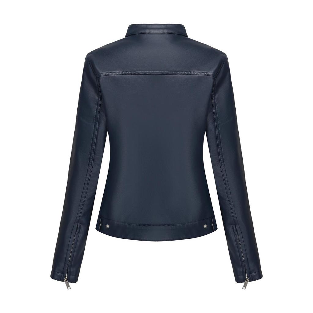 Women’s Leather Suede Jackets Faux Leather Fleece Lined Zip Up Motorcycle Coats Bomber Jacket Fashion Street Wear