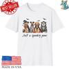 Cute Dogs In Costumes Halloween Shirt Pumpkin Ghost Graphic Tee Unisex T-Shirt