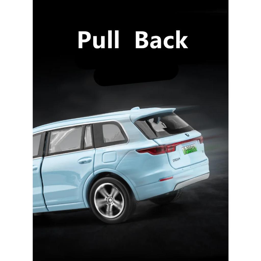 1/32 FÜHRENDES IDEAL EINS Legierung Elektrofahrzeuge Modell Diecast Metall Neue Energie Automodell Simulation Ton und Licht Kinderspielzeug Geschenk