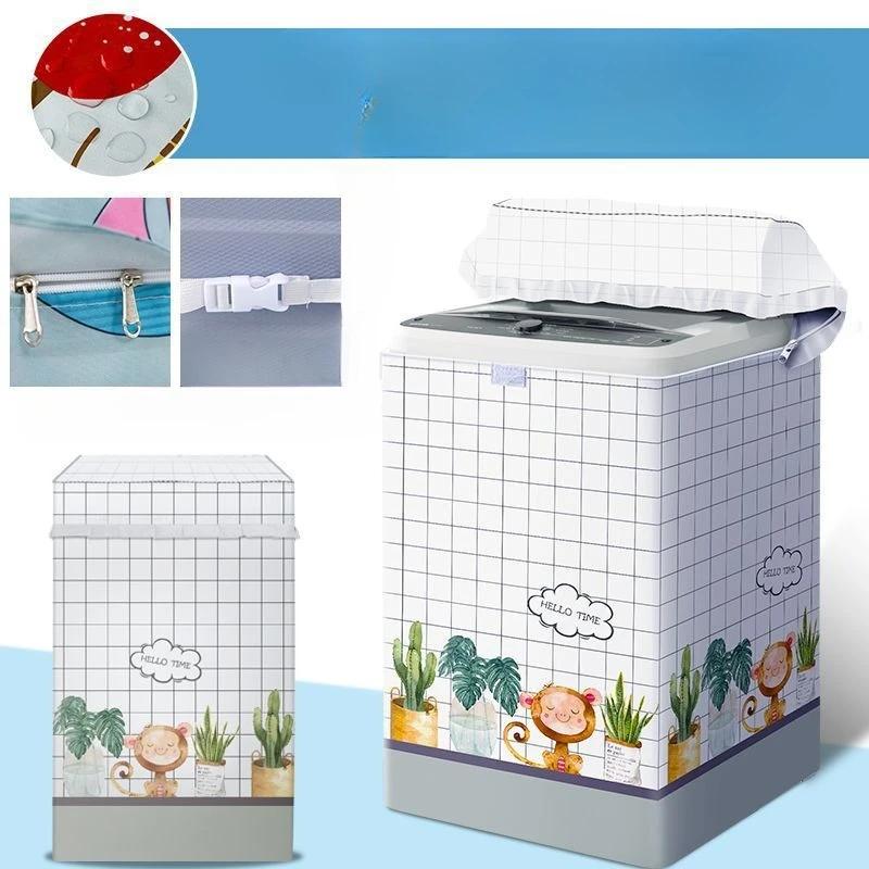 Capa para Máquina de Lavar com Abertura Superior, Capa Impermeável e Protetora Solar, Capa Protetora contra Pó, Pano de Cobertura Isolante Térmico Totalmente Automático