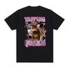 Funny I Eat Cement Cat Meme Grafisk T-skjorte Herre Kvinner Mote Uformell Kortermede T-skjorter Sommeroverdeler Oversized T-skjorte i bomull