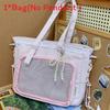 Sweet Transparent Tote Bag With Polyester Material For Daily Use