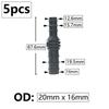 5pcs 16/20/25mm PE Pipe Barb Connector Straight Tee Elbow Plug Garden Water Hose Reducing Splitter Joint Drip Irrigation System