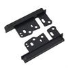 2pcs Stereo Mounting Bracket ABS Black Car DVD Player