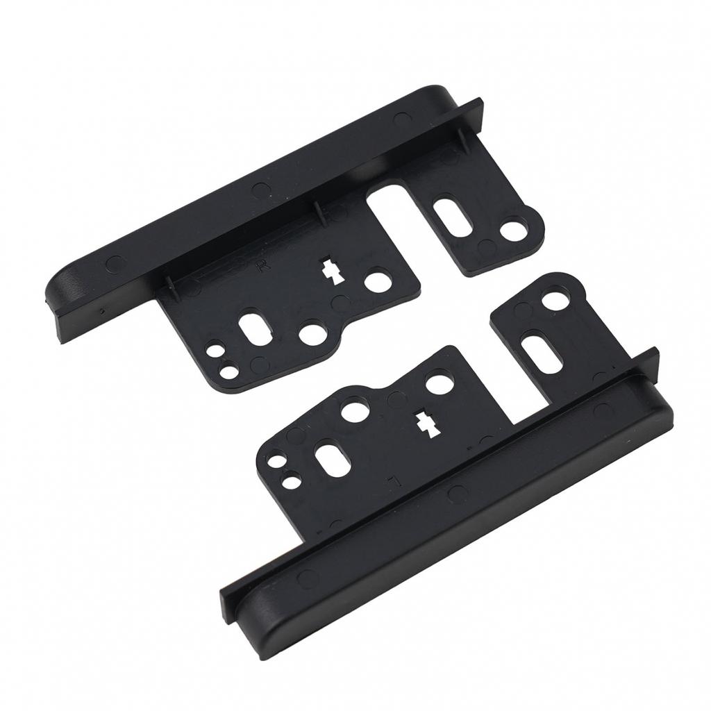 2pcs Stereo Mounting Bracket ABS Black Car DVD Player