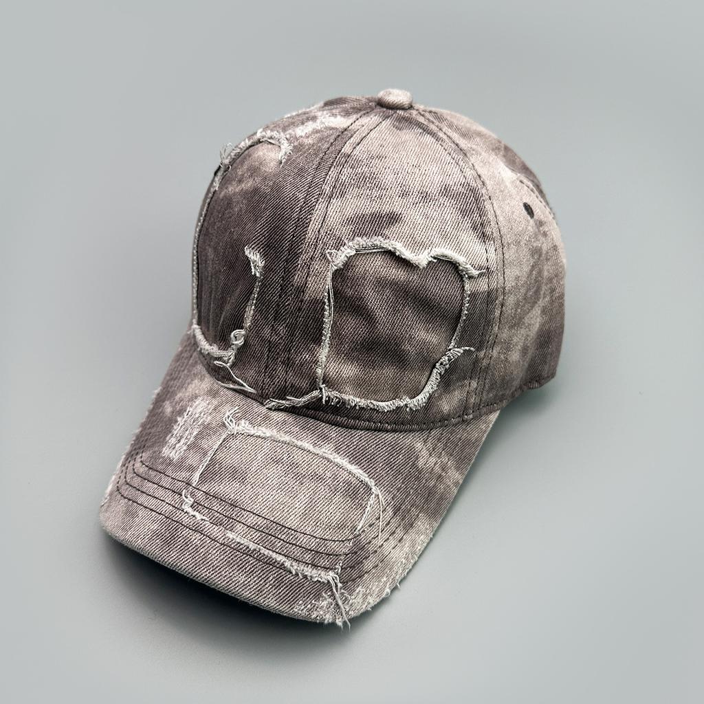 Altes Loch Windstraße Baseballkappe Herren und Damen Sonnenschutz Batik Retro Personalisierte Gewaschene Kappe