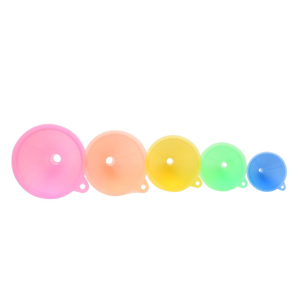 Kitchen Items Pinkycolor Translucent 5pcs/set Kitchen Mini Funnel Bar Wine Flask Funnels Food-grade Material