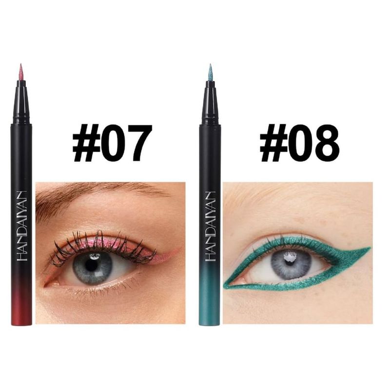 HANDAIYAN - Vivid Metallic Luster Liquid Eyeliner - 10 Colors