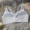 Plus Size Women's Lace Underwear, Sexy and Beautiful Back, No Steel Ring, Thin Bra with Side Breasts