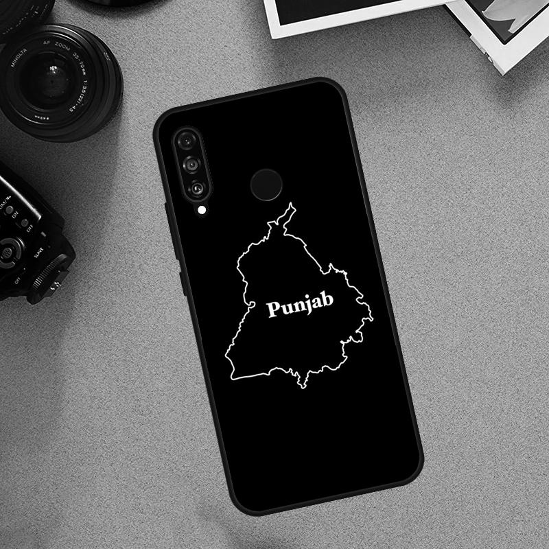 Punjab Map Outline For Huawei Nova Y70 Y91 Y72 Y73 Y60 Y90 Y61 8i 7i 11i 12i 12s 9 10 SE P20 P30 P40 Lite Case