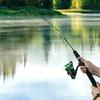 Fiberglass Long Cast Spinning Fishing Rod with Straight Handle