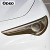 Car Headlight Protective Film Front Light Transparent Smoked Black TPU Sticker For Alfa Romeo Stelvio 949 2017-On