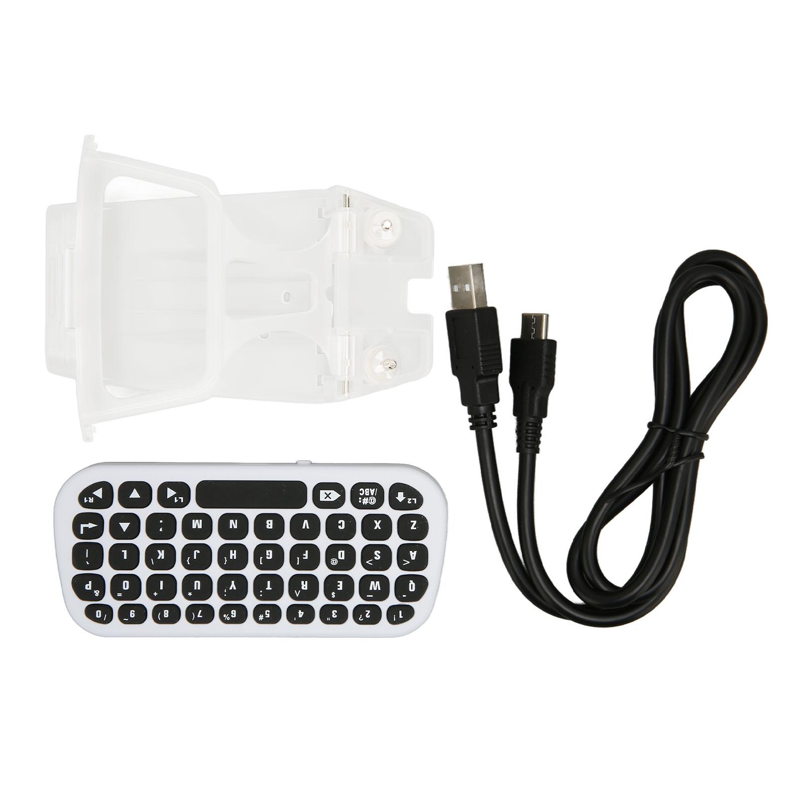 

Controller Keyboard Professional Chat Vioce Wireless Bluetooth Controller Keypad with Clip Holder for PS5 Controller