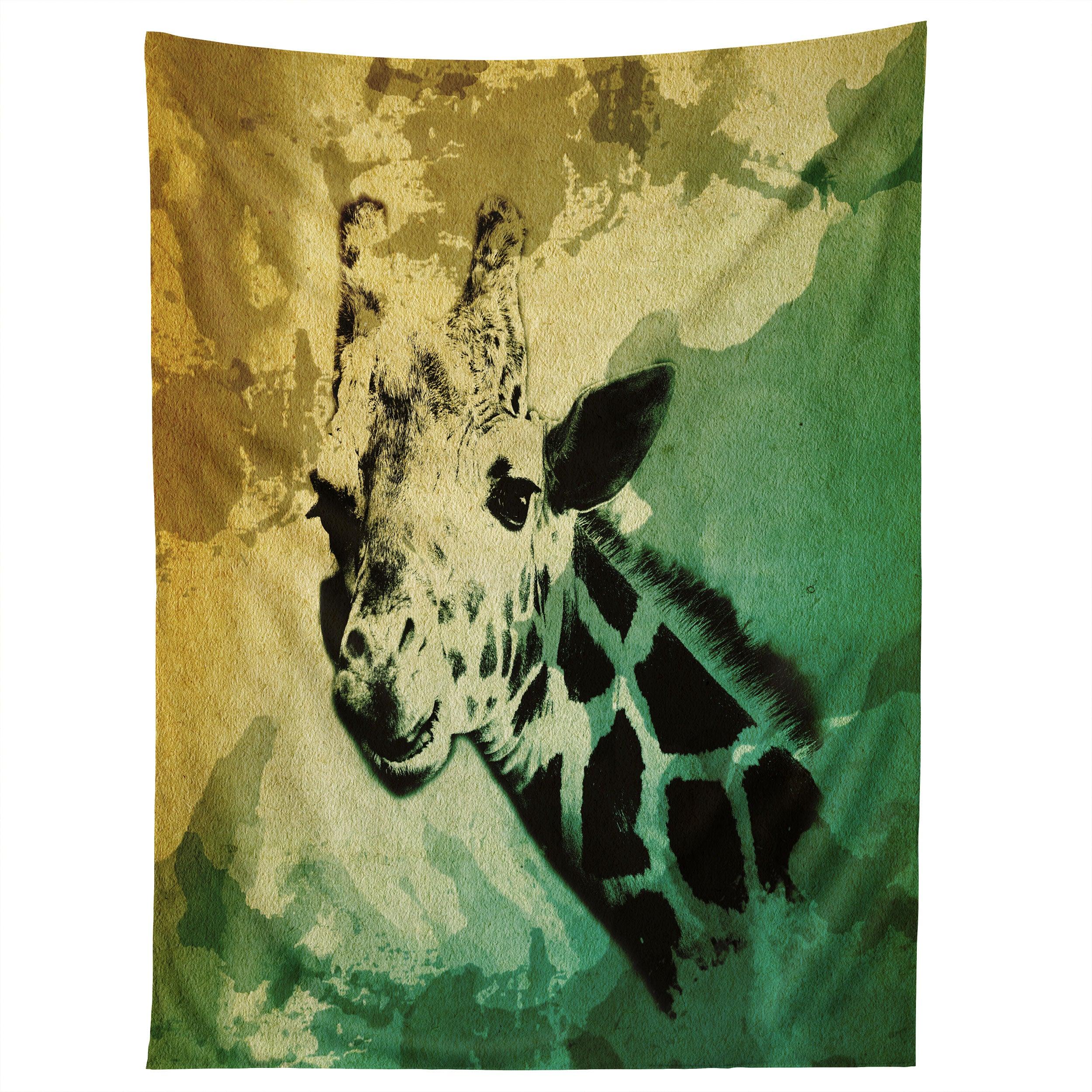 AFRICAN GIRAFFE tapestry 75x100