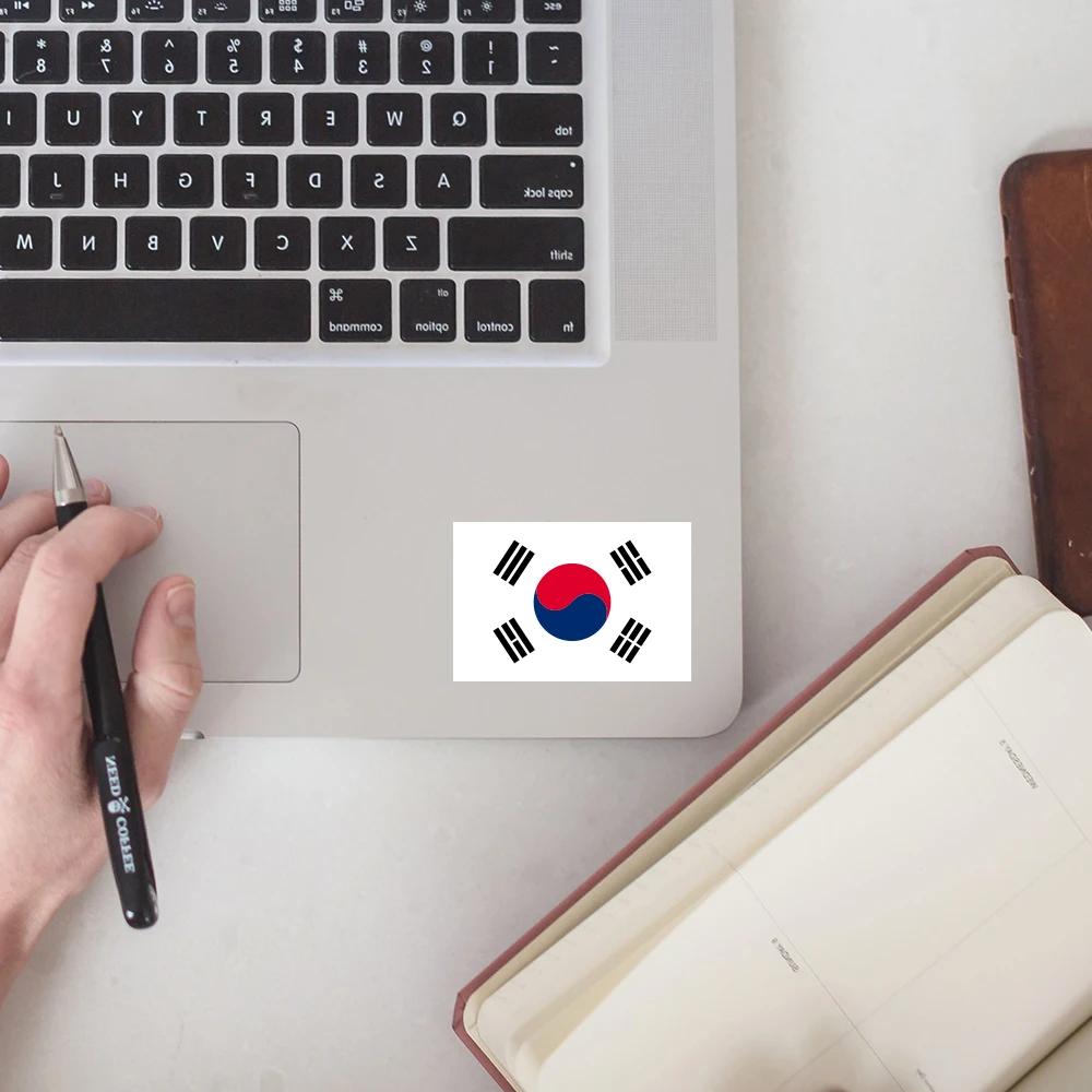 3 Stück Autoaufkleber Koreanische Flagge Vinyl-Aufkleber Fahrzeugzubehör Für Hyundai IX35 Kia Ssangyong Renault Samsung Genesis Spirra