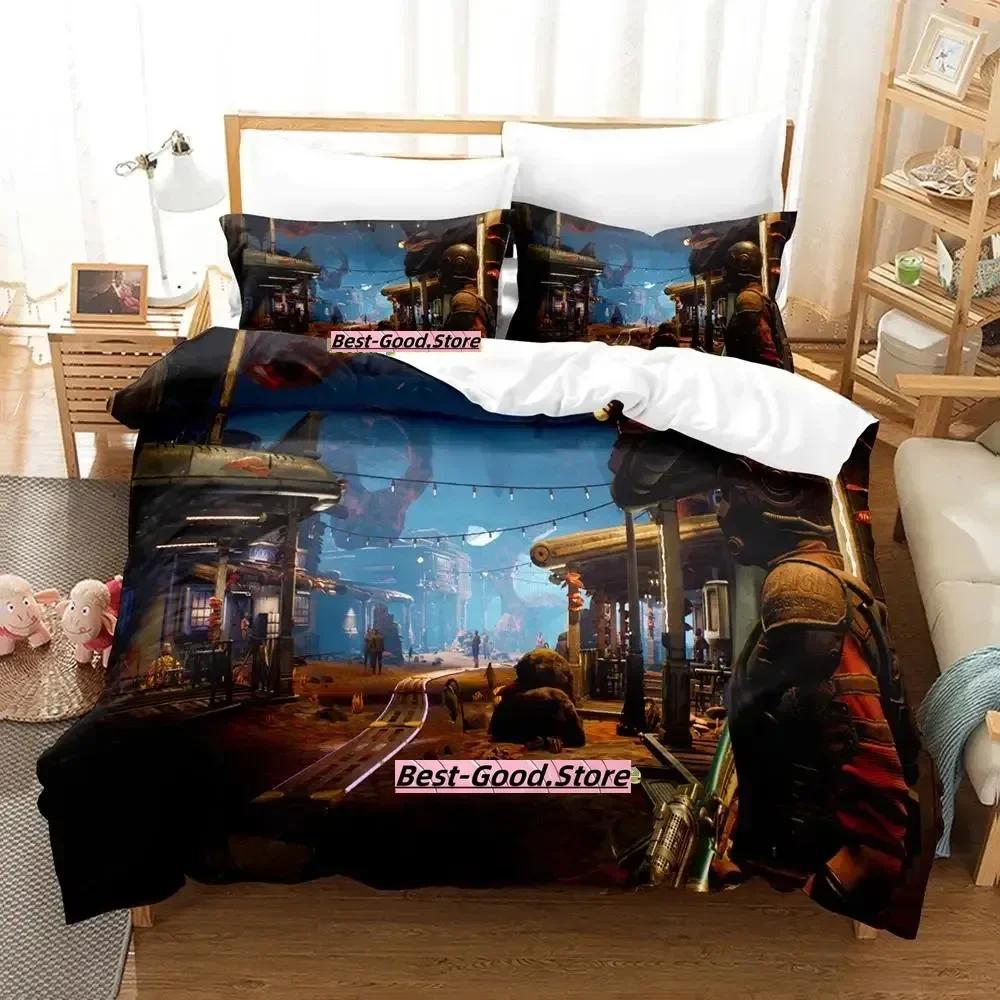 The Outer Worlds Printed Bed Set Duvet Cover Pillowcase Bedding Set Bed Linen Sheet Quilt Cover Full Queen King Size