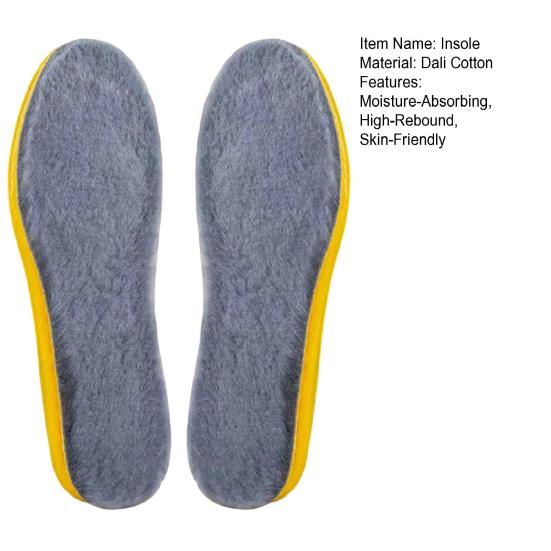 1 Pair Winter Shoe Insoles Moisture Absorbing Breathable Cushioned Memory Foam Insoles High Rebound Anti-Fatigue Thermal Insoles for Cold Weather