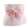 Elegant Wide Side Elastic Vintage Korean Belt Large Bow Dress Decoration Women Waistbands