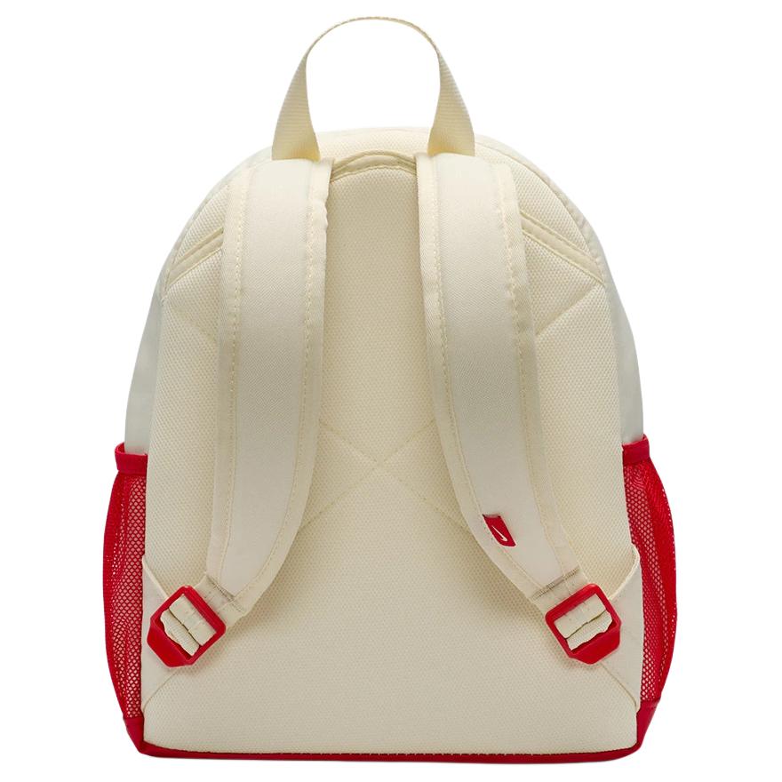 Nike Brasilia Heritage 11L Fashionable Versatile Simple Polyester Mini Backpack Kids backpack Cream Red FZ7222-113