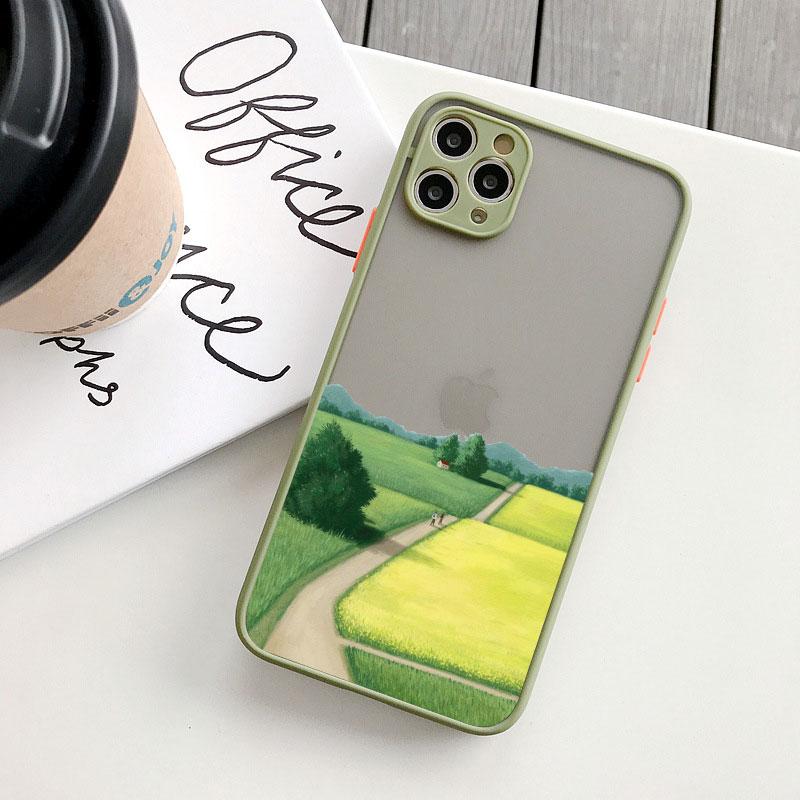 Field Flower Jungle Fresh Scenery Phone Case For iphone 16 14 11 12 13 15 Pro Max Mini 7 8 Plus SE2 XR XS Shockproof Cover Funda