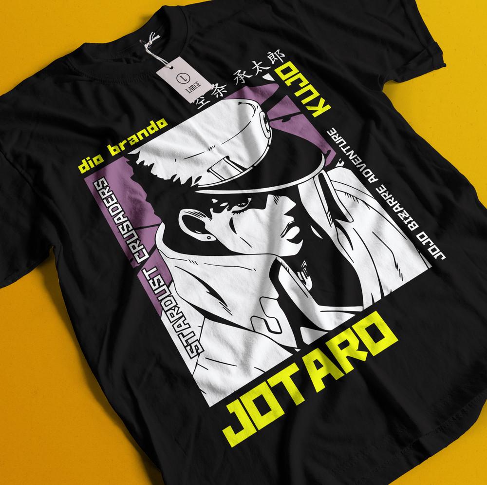 Jojo's Bizarre Adventure T-shirt Anime Manga Graphic Design Shirt Tee All Size