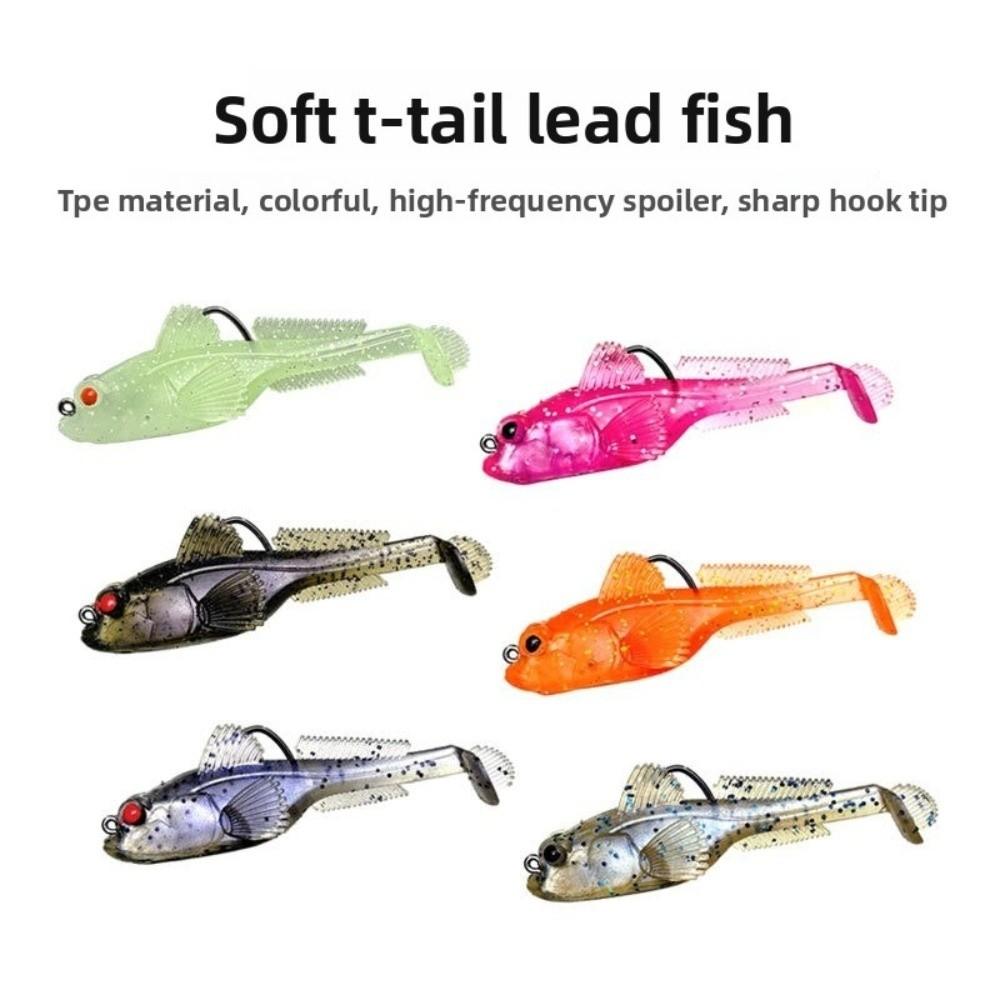 2 Stück 12g Gewicht Silikon Goby Köder Jig Haken Sinkender Weichköder Swimbaits Swimbait Angeln