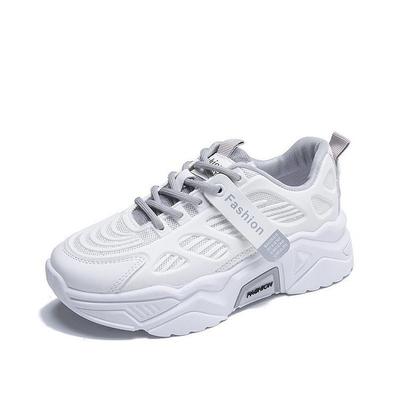 Fashion Women's Thick Sole Sneakers Women's Casual Daddy Shoes Basket Women's Sports Mesh Lace-Up Vulcanized Shoes 5cm Zapatillas Mujer