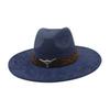 Grassland Ethnic Style Dance Sunscreen Travel Shooting Big Eaves Hat Men'S And Women'S High-End Flat-Brimmed Top Hat