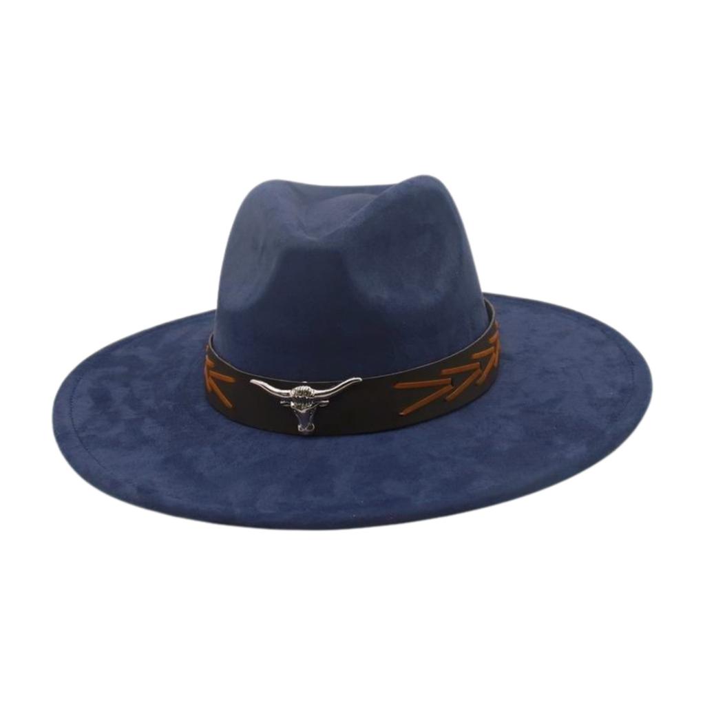 Grassland Ethnic Style Dance Sunscreen Travel Shooting Big Eaves Hat Men'S And Women'S High-End Flat-Brimmed Top Hat