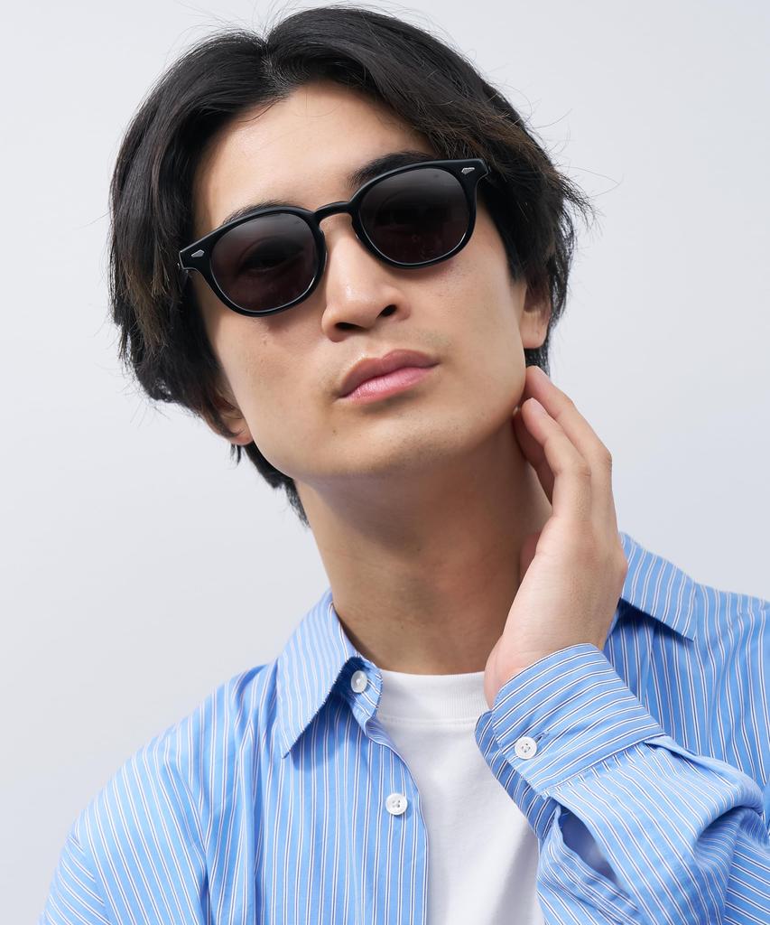 Sunglasses COLOR SUNGLASSES Unisex UV UV for Women and Men [Zoff] Wellington-style (black) Protection, Protection, Stylish, [ZF241G02_14E1