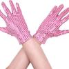 Silver Sparkly Mesh Gloves 1 Pair Shiny Glossy Women Dance Costume Accessory for Wedding Banquet Cocktail Party Cosplay