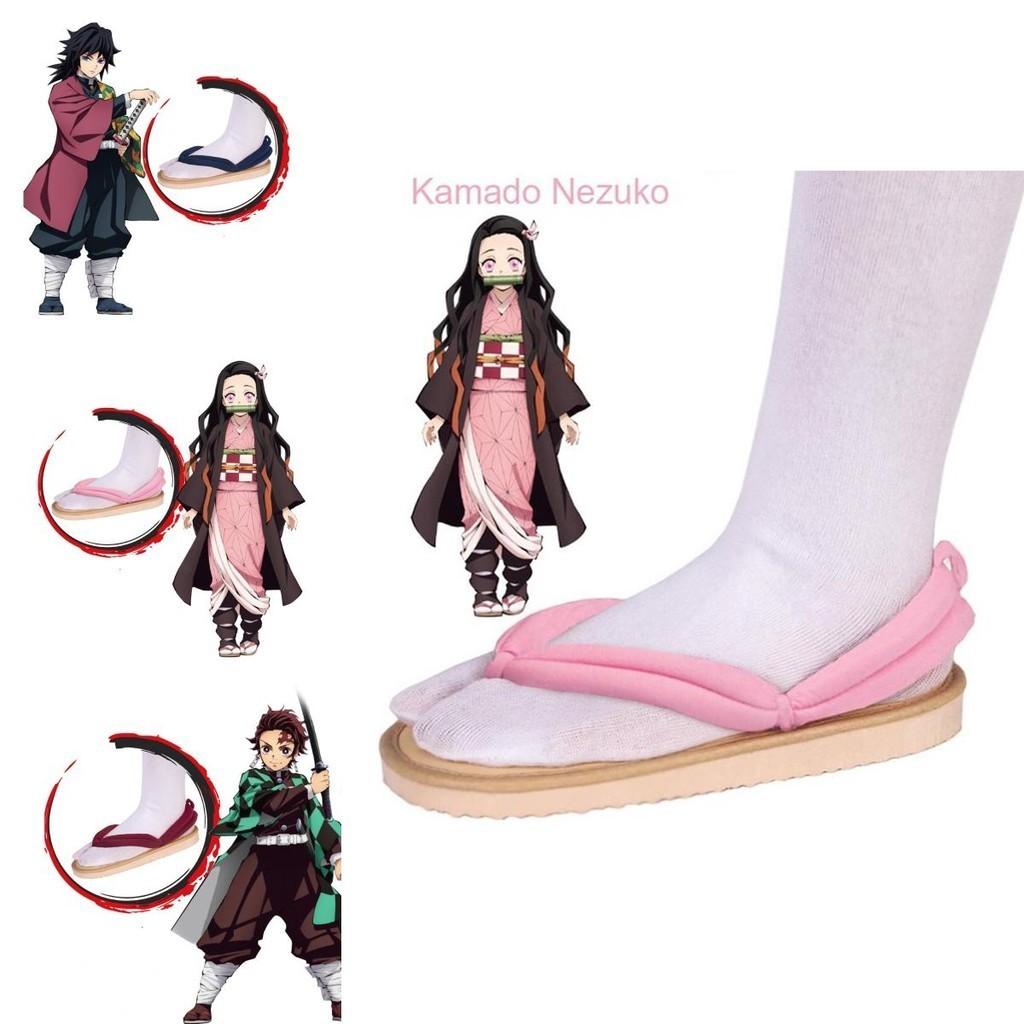 Infradito Kamado Tanjiron di Demon Slayer per Cosplay e Moda Stile Giapponese
