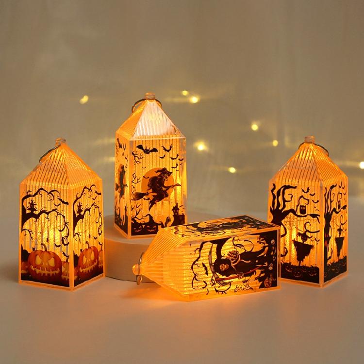 Halloween Lantern Night Light Party Supplies Indoor Outdoor Ornament Photo Props