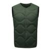 Mens Lightweight Down Vest Outdoor Casual Sleeveless Crew-Neck Convertible V-Neck Wave