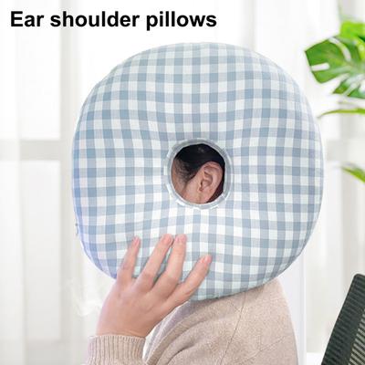 Adjustable Ear Piercing Pillow for Side Sleepers 30x30cm Donut Pillow