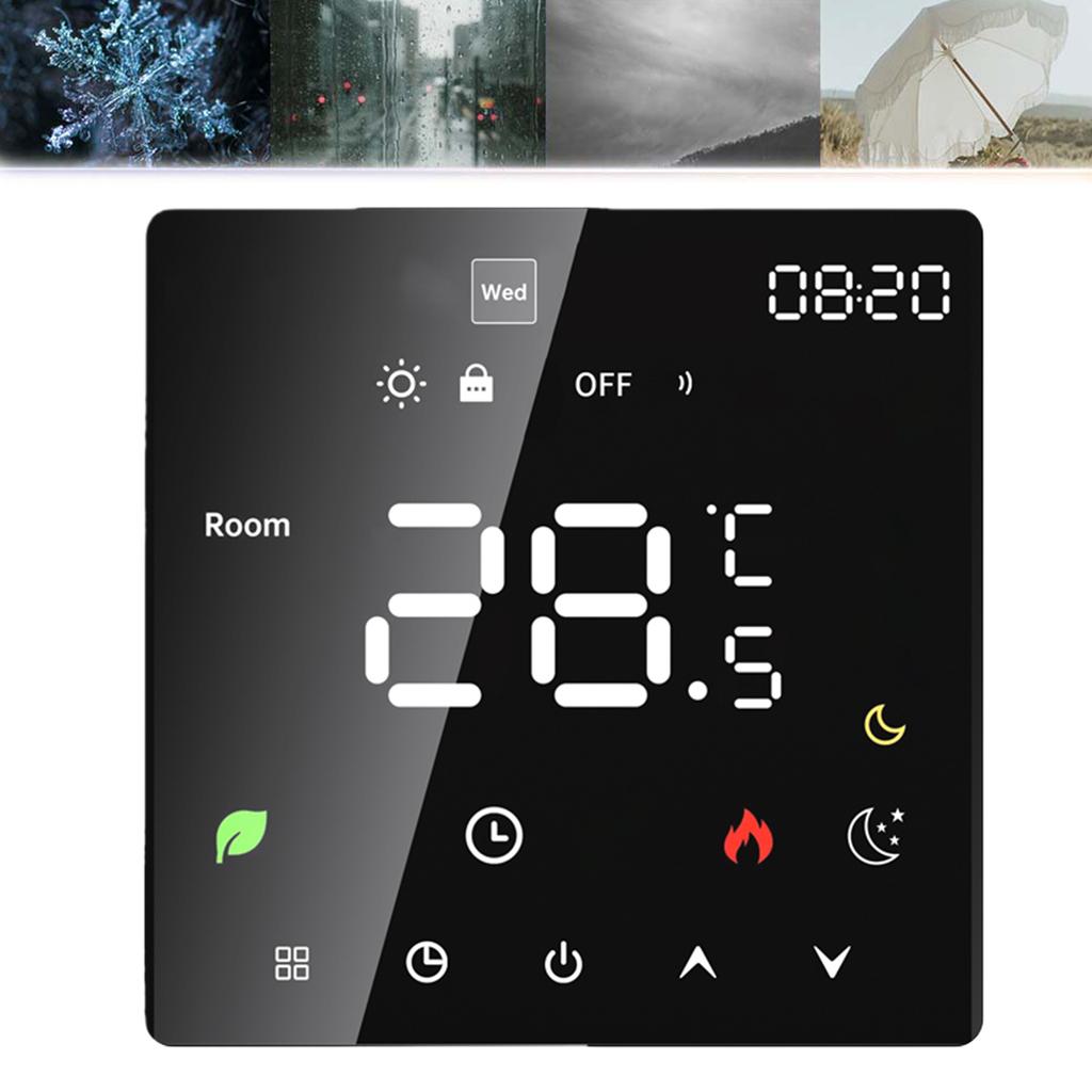 16A Digital Thermostat with LCD Display Floor Heating Temperature Controller Smart Home Assistant for Home