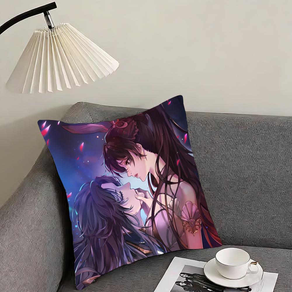 Soul Land Cushion Cover Reversible Plush Pillow Cover – For car, sofa, bedroom, perfect as a gift.
