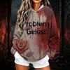 Women's Fashion Hooded Long Sleeve Sweatshirt for Casual Wear