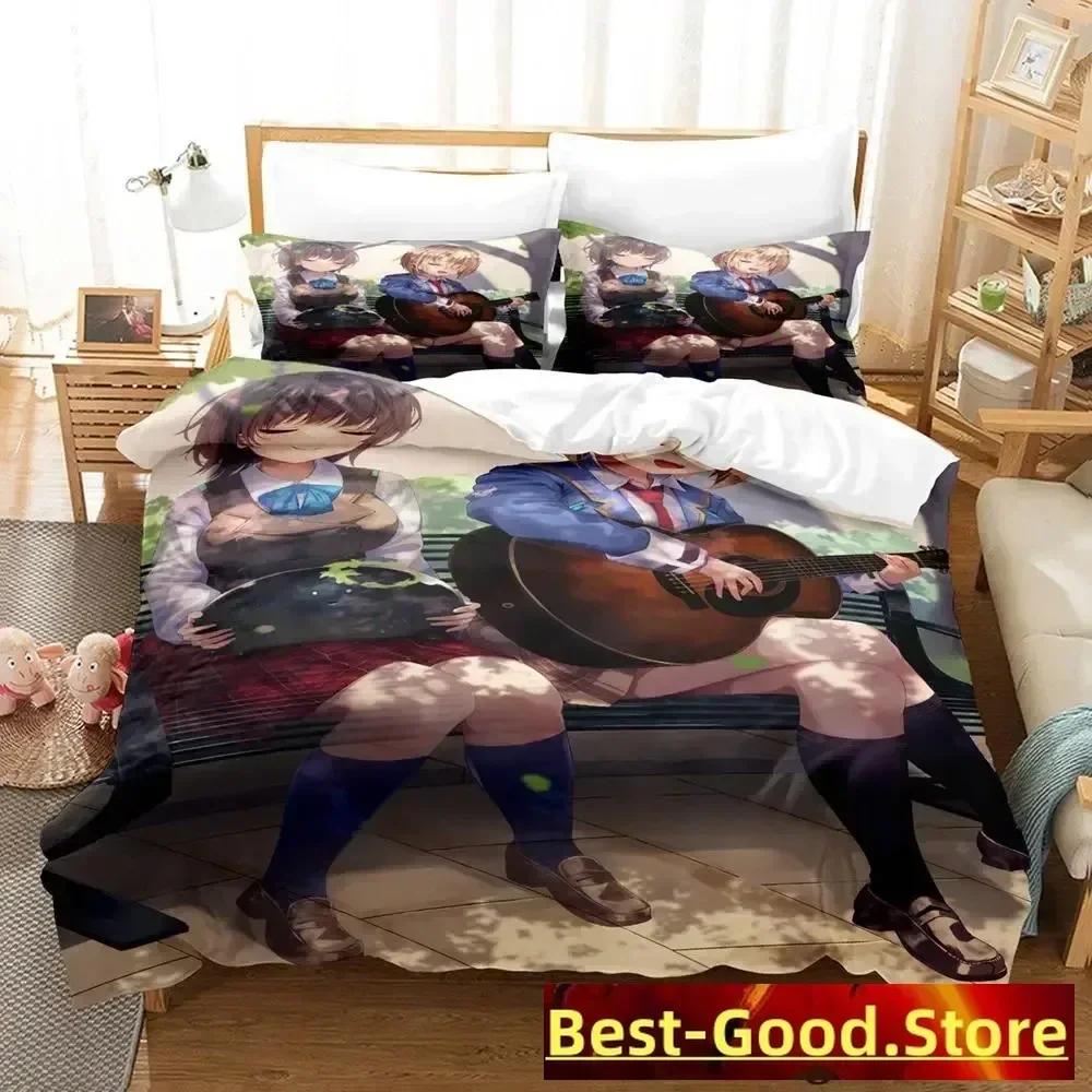 Heaven Burns Red Anime Printed Bed Set Duvet Cover Pillowcase Bedding Set Bed Linen Sheet Quilt Cover Full Queen King Size