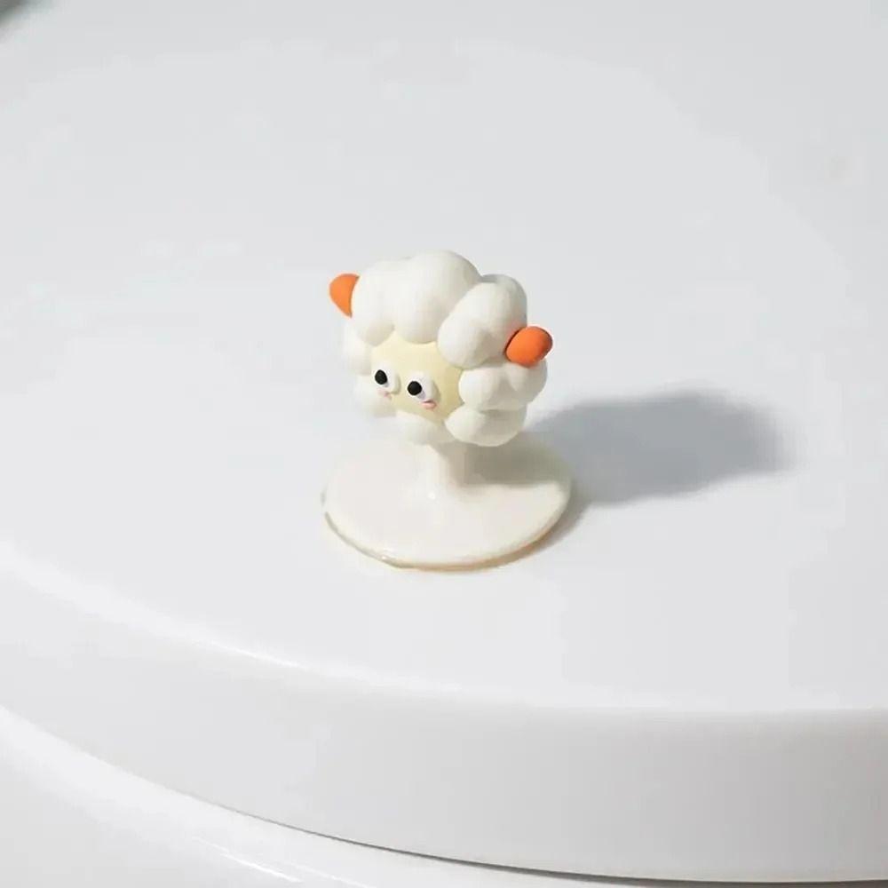 Easy Installation Cartoon Lamb Cabinet Handles No-Drill Drawer Knobs  Kids' Room Furniture